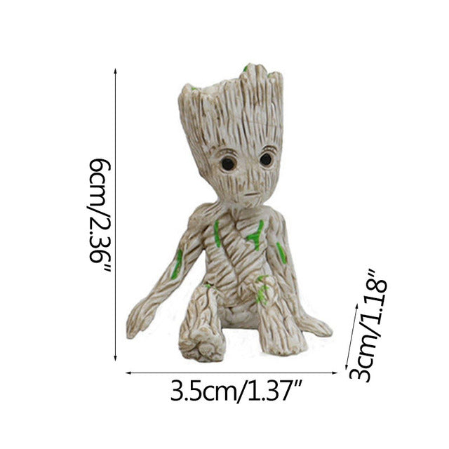 Flowerpot Cute Model Toy Pen Pot Flower Pot Planter Figurines Tree Man Garden Planter Flower Pot Gift For Baby Kids