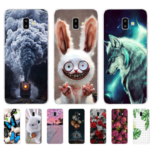 For Phone Case Samsung Galaxy j6 2018 Soft Silicone Case For Protector Fundas Samsung j6 Plus 2018 j600f j610f Capas Cover Coque