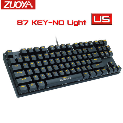 Gaming Mechanical Keyboard Blue Red Switch USB RGB/Mix Backlit Wired Keyboard 87/104 Anti-ghosting For Game Laptop PC Russian US