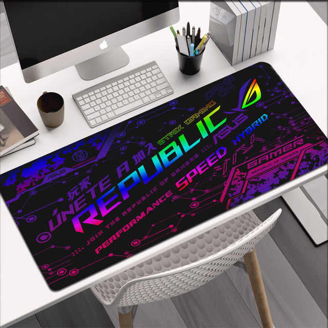 Gaming Mouse Mat Asus Rog Mausepad Large Mousepad Desk Protector Mause Pad Pc Gamer Table Computer Accessories Mats Keyboard Pad