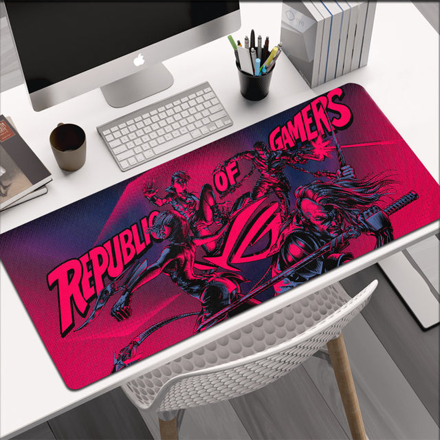 Gaming Mouse Mat Asus Rog Mausepad Large Mousepad Desk Protector Mause Pad Pc Gamer Table Computer Accessories Mats Keyboard Pad