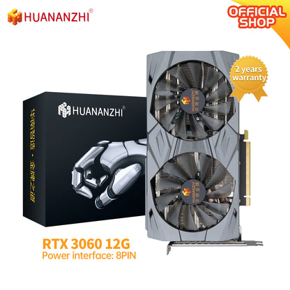 HUANANZHI RTX 3060 12G Brand New Original Graphics Cards 192Bit GDDR6 HDMI-Compatible DP GPU RTX3060 Video Card