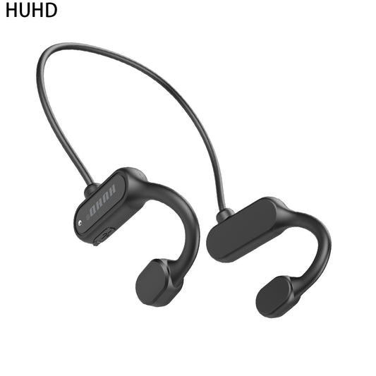 HUHDBone Conduction Headphones Wireless Bluetooth Waterproof Headset with Mic Comfortable Wear Open Ear Hook Earphone Not In-ear