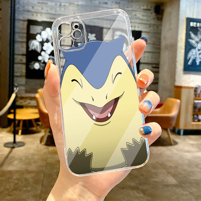 Japan Cartoon Pokemon Clear Phone Case For iPhone 13 12 11 Pro 12 13 Mini X XR XS Max SE 6s 7 8 Plus Silicone Cover Soft Carcasa