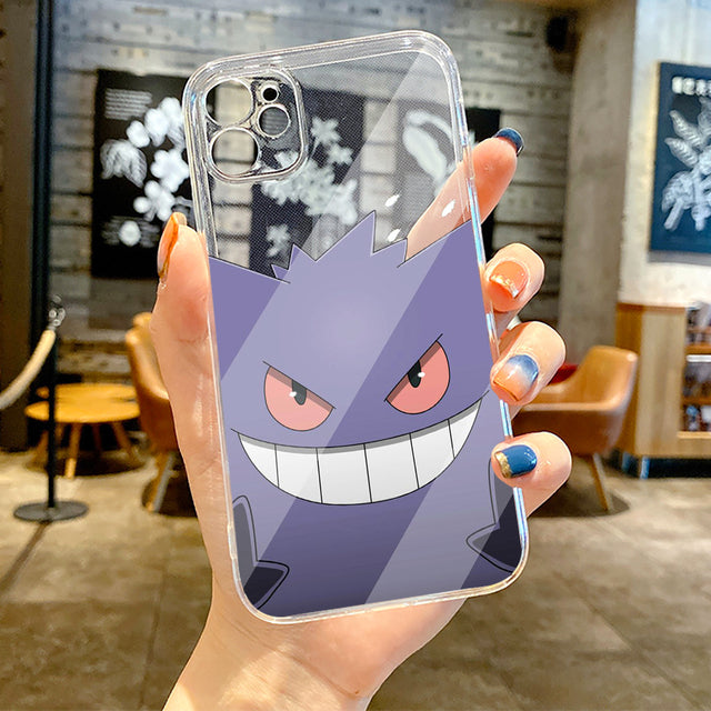 Japan Cartoon Pokemon Clear Phone Case For iPhone 13 12 11 Pro 12 13 Mini X XR XS Max SE 6s 7 8 Plus Silicone Cover Soft Carcasa