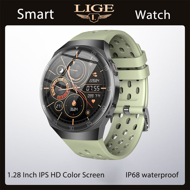 LIGE New Silicone Strap Digital Watch Men Sport Watches Electronic LED Male Smart Watch For Men Clock Waterproof Bluetooth Hour