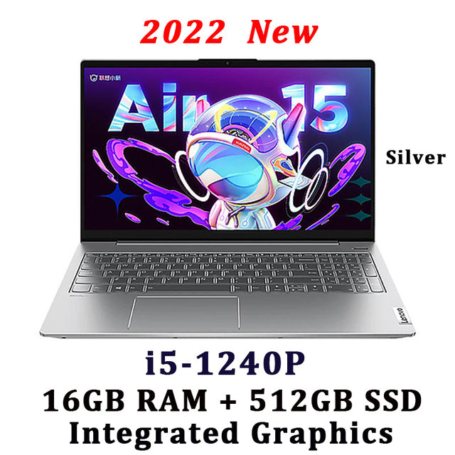 Lenovo Xiaoxin Air 15 Laptop 2022 Newest Intel Core i5-1240P Windows 11 15.6-inch Computer 16GB RAM 512GB SSD Slim Notebook