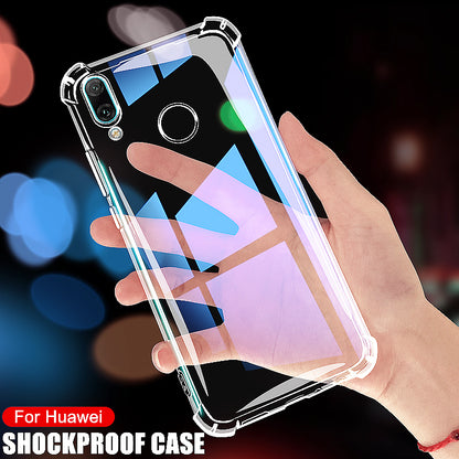 Luxury Transparent Shockproof Case For Huawei Y9 Y7 Y6 Y5 Prime 2018 Y9 Y5 Y7 Y6 Pro 2019 Y9S Y5 Lite Silicone Phone Back Case