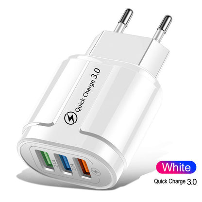 Mobile Phone Charger USB Charger Quick Charge 3.0 4.0 Universal Wall Fast Charging Adapter For iPhone X 11 Samsung Xiaomi Tablet