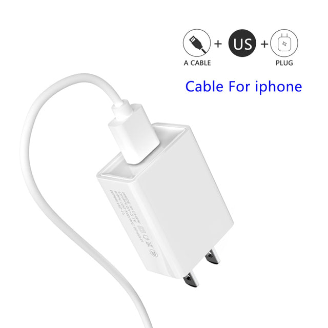 NAISU 10.5W Charger Adapter EU US Plug USB Charger Mobile Phone Wall Charger For Iphone Huawei Samsung Xiaomi Realme x7 max 2021