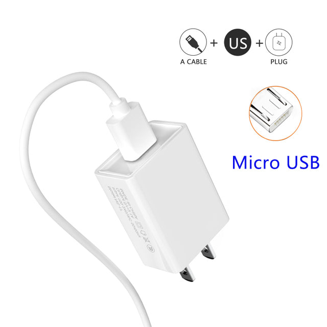 NAISU 10.5W Charger Adapter EU US Plug USB Charger Mobile Phone Wall Charger For Iphone Huawei Samsung Xiaomi Realme x7 max 2021