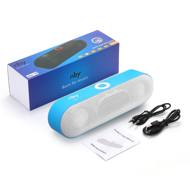 NBY 18 Portable Bluetooth Speaker Mini Wireless Speakers 3D Stereo Music Surround Support TF Card FM Radio Subwoofer Loudspeaker