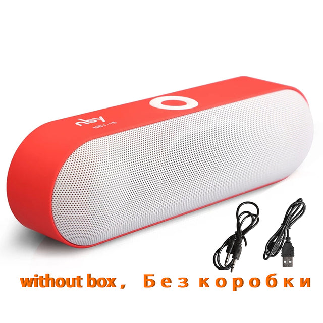 NBY 18 Portable Bluetooth Speaker Mini Wireless Speakers 3D Stereo Music Surround Support TF Card FM Radio Subwoofer Loudspeaker