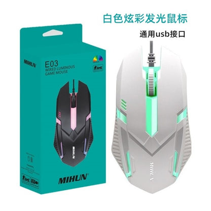 New Backlight Wired Gaming Mouse 1000 DPI RGB Light Computer Mouse Gamer Mice Ergonomic Design USB Gaming Mice For PC Laptop