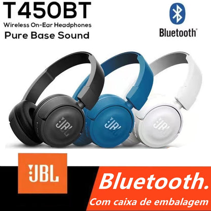 Original JBL 450BT Bluetooth Wireless Headphones Deep Bass Sound Noise Reduction Music Sports Gaming Headset Foldable With Mic