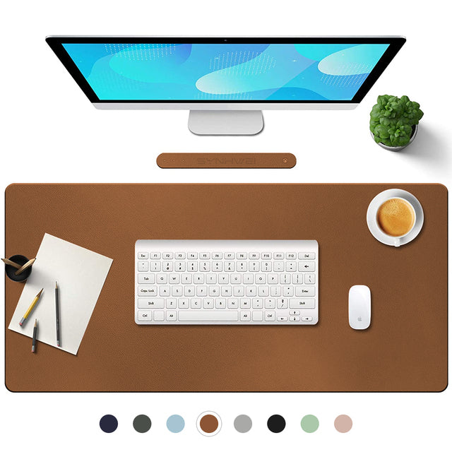 PU Leather Desk Protector Mat Large Size Office Waterproof Mouse Pad XXL Desktop Gaming MousePad Mouse Mat Computer Accessories