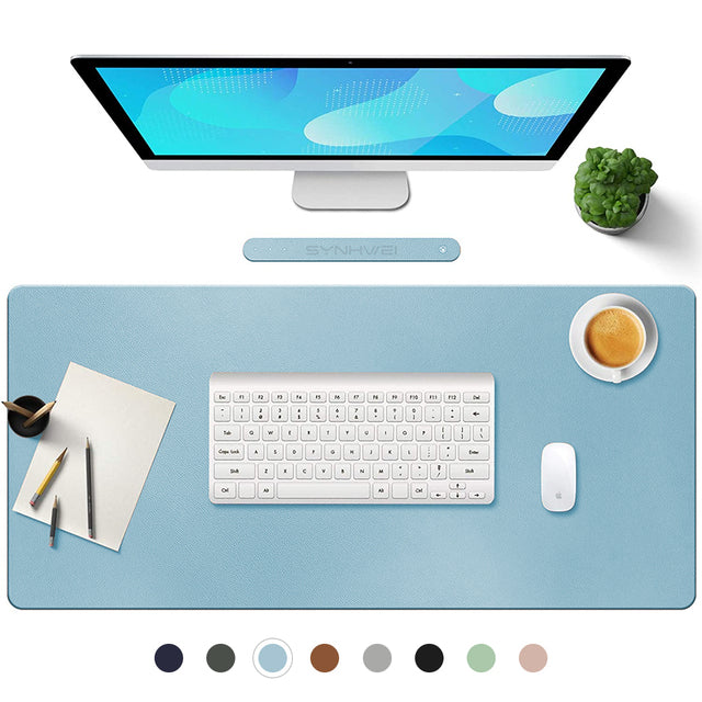 PU Leather Desk Protector Mat Large Size Office Waterproof Mouse Pad XXL Desktop Gaming MousePad Mouse Mat Computer Accessories