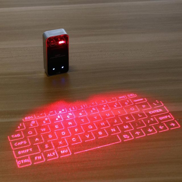 Portable Bluetooth Virtual Laser Keyboard Wireless Projection Mini Touch Keyboard For Computer Phone Laptop With Mouse Function