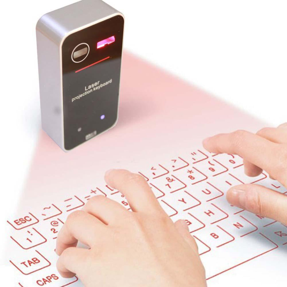 Portable Bluetooth Virtual Laser Keyboard Wireless Projector Keyboard With Mouse function For iphone Tablet Computer Phone