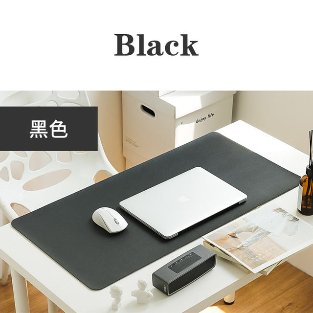 Portable Home Office Game MousePad Resting Surface Protective dining Desk Writing Mat Easy Clean PU Leather Desk Mat  laptop pad