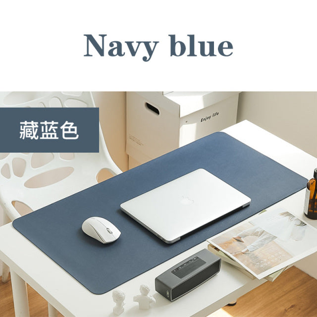 Portable Home Office Game MousePad Resting Surface Protective dining Desk Writing Mat Easy Clean PU Leather Desk Mat  laptop pad