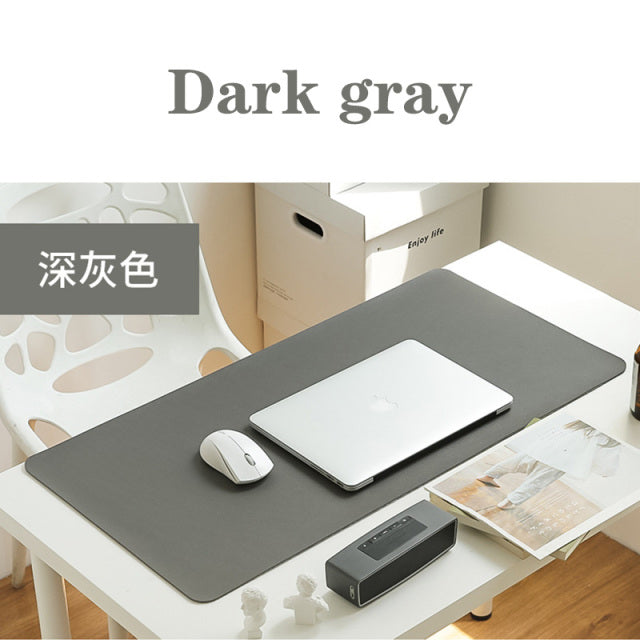 Portable Home Office Game MousePad Resting Surface Protective dining Desk Writing Mat Easy Clean PU Leather Desk Mat  laptop pad