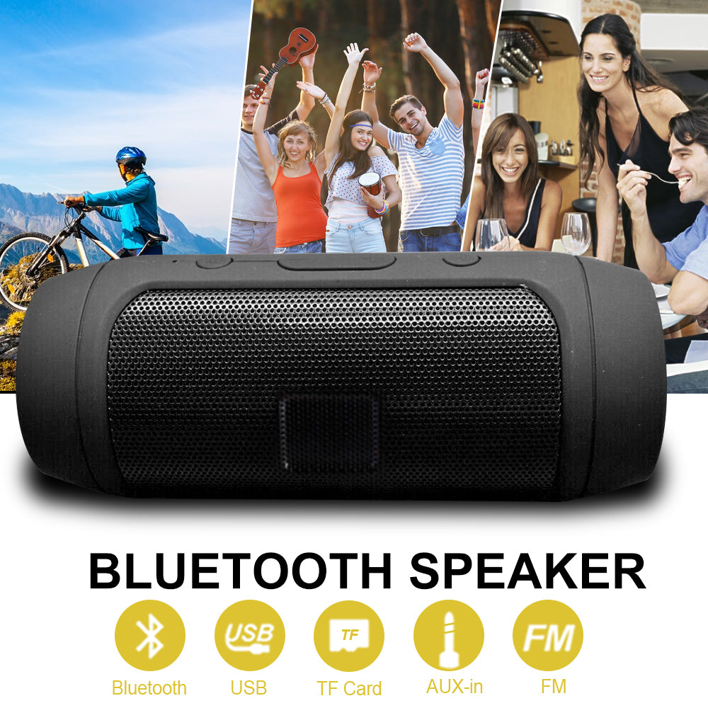 Powerful Wireless Speaker Subwoofer Super Bass Bluetooth Soundbar Stereo Loudspeaker Boombox Music Player Support TF FM Radio