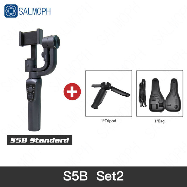 S5B / F6 3 Axis Gimbal Handheld Stabilizer Cellphone Action Camera Holder Anti Shake Video Record Smartphone Gimbal For Phone