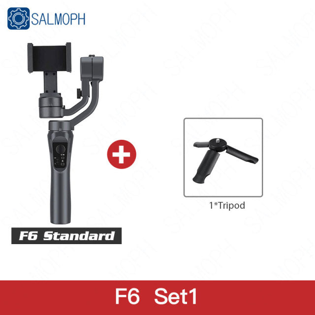 S5B / F6 3 Axis Gimbal Handheld Stabilizer Cellphone Action Camera Holder Anti Shake Video Record Smartphone Gimbal For Phone