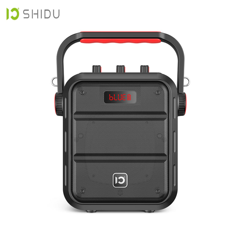 SHIDU New Arrival 30 Watts With FM Radio Function UHF Wireless PA System Set Powerful Portable Professional Karaoke Speaker SHI