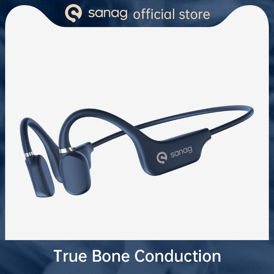 Sanag A5X True Bone Conduction Earphone Open Ear Bluetooth Wireless Sport Headphones Waterproof Headset 3D Stereo Sound