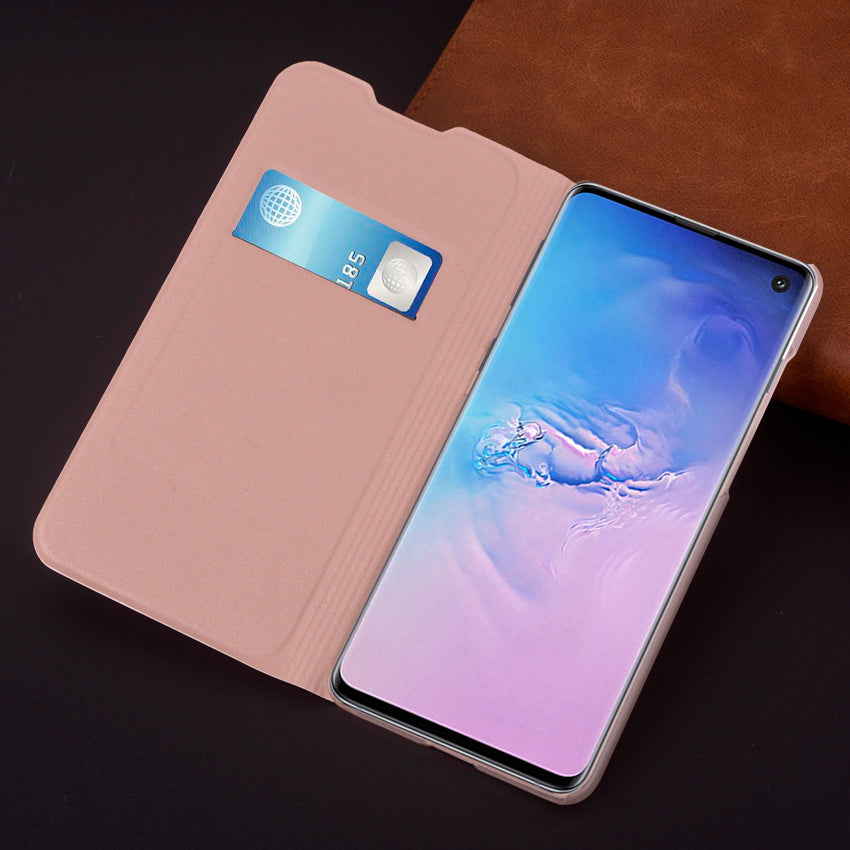 Slim Wallet Case For Samsung Galaxy S10 Plus S10E S10Plus S10+ Phone Sleeve Bag Mask Flip Cover With Card Holder Business Purse