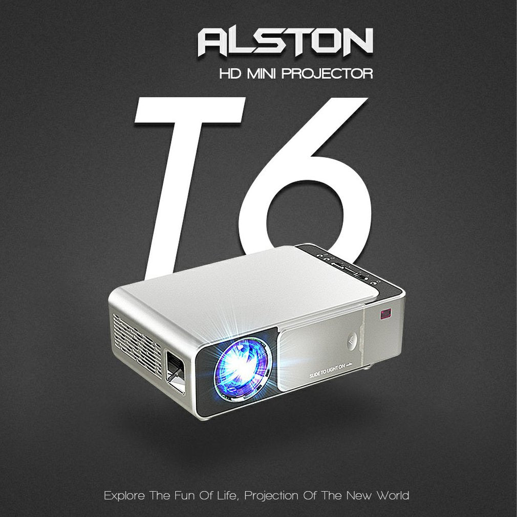 T6 Mini led projector Support 4K 3D 3500 Lumens Android Wifi Bluetooth-compatible Portable Cinema Beamer For Smartphone