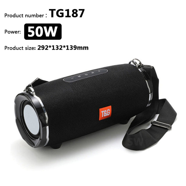 TG187/TG192 50W Portable High Power Speaker 3D Surround Sound Subwoofer Boombox HD Noise Deduction Bluetooth Speaker