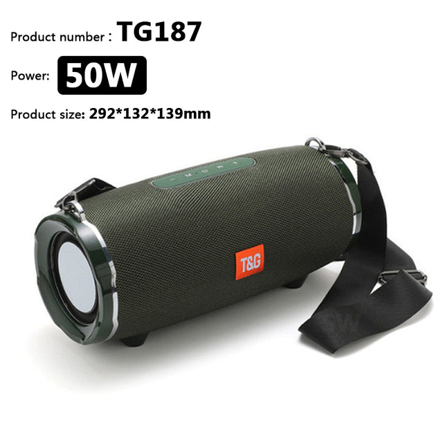 TG187/TG192 50W Portable High Power Speaker 3D Surround Sound Subwoofer Boombox HD Noise Deduction Bluetooth Speaker