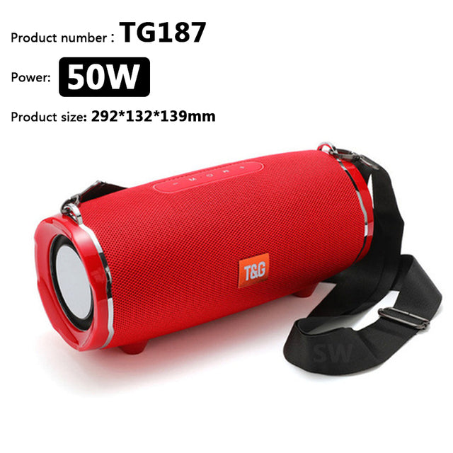 TG187/TG192 50W Portable High Power Speaker 3D Surround Sound Subwoofer Boombox HD Noise Deduction Bluetooth Speaker