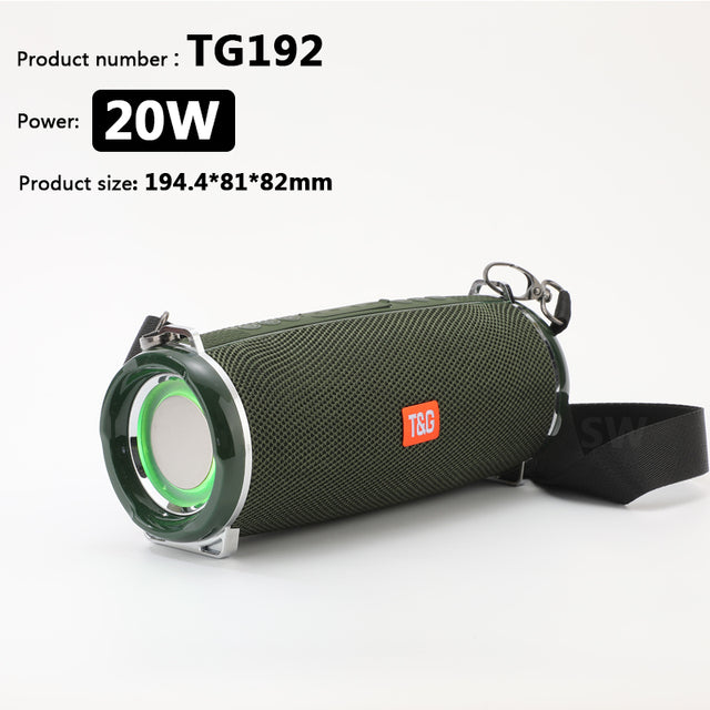 TG187/TG192 50W Portable High Power Speaker 3D Surround Sound Subwoofer Boombox HD Noise Deduction Bluetooth Speaker