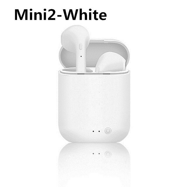 TWS Wireless Headphones Mini 2 Bluetooth Earphones Matte Macaron Headset with Mic Charging Box Sports Earbuds PK i7 i12 Stereo