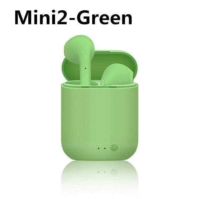 TWS Wireless Headphones Mini 2 Bluetooth Earphones Matte Macaron Headset with Mic Charging Box Sports Earbuds PK i7 i12 Stereo