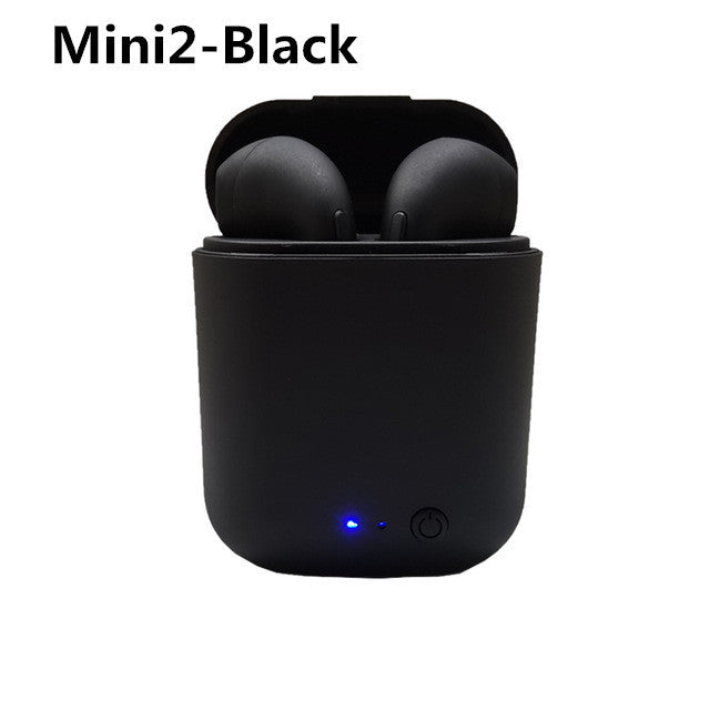 TWS Wireless Headphones Mini 2 Bluetooth Earphones Matte Macaron Headset with Mic Charging Box Sports Earbuds PK i7 i12 Stereo