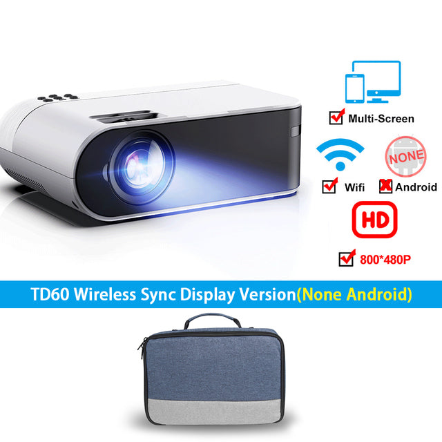 ThundeaL TD60 Mini Projector Portable WiFi Android 6.0 Home Cinema for 1080P Video Proyector 3200 Lumens Phone Smart 3D Beamer