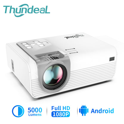 ThundeaL TD90 Pro Ful HD Projector Mini LED Android WiFi TD90Pro Native 1080P Projector Video Home Cinema 3D Movie LED Proyector