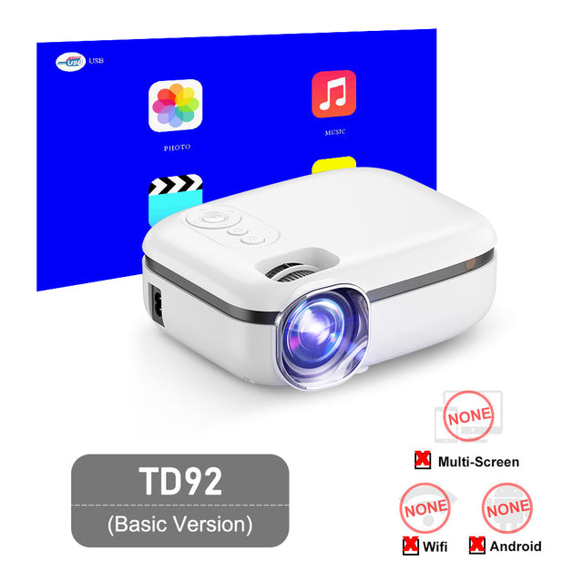 ThundeaL WiFi Mini Projector TD92 Native 720P Smart Phone Projector 1080P Video 3D Home Theater LED WiFi Portable Proyector