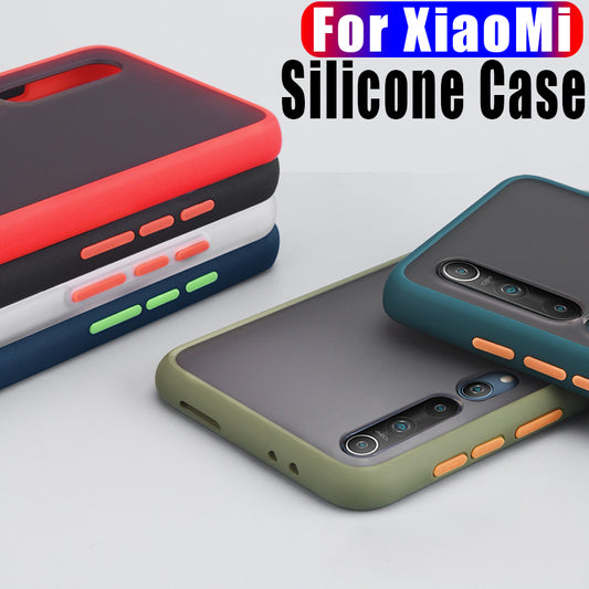 Transparent Matte Frame Phone Case For Xiaomi Redmi A3 9 Note 6 7 7S 7A 8A 8T  8 Pro K20 Mi 9T 10 Pro Lite Silicone Back Cover