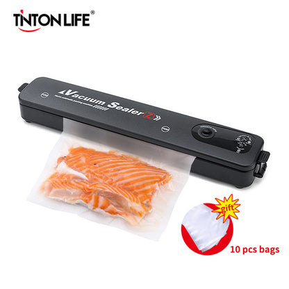 Vacuum Sealer Packaging Machine 220V/110V Household Food Vacuum Sealer Film Sealer Vacuum Packer Including 15Pcs Bags