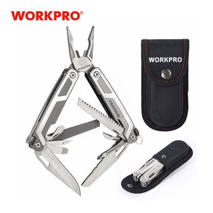 WORKPRO Survival Tool Kits Multi Plier Multifunction Knife Tactical knife Camping Multitools