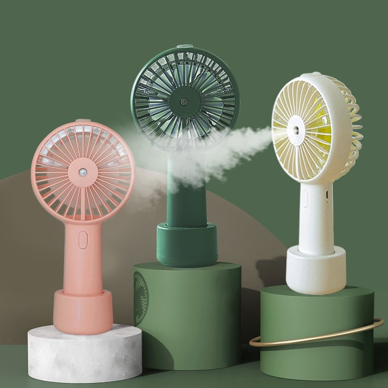 Water Spray Mist Fan Electric Usb Rechargeable Handheld Mini Fan Battery Portable Cooling Outdoor Air Conditioner Humidifier