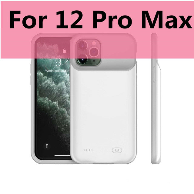 Xilecaly Battery Case for iPhone 13 Pro 12 11 Pro Max Smart Power Bank Charging Charger Cover for iPhone XS Max XR 7 8 Plus SE 2