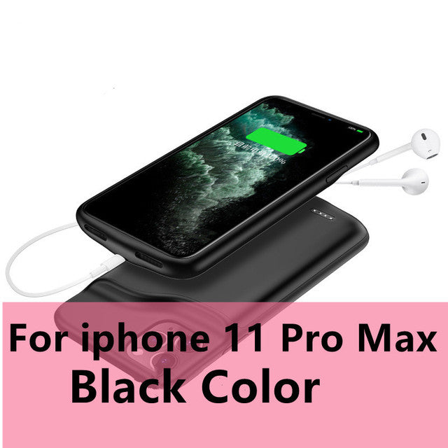 Xilecaly Battery Case for iPhone 13 Pro 12 11 Pro Max Smart Power Bank Charging Charger Cover for iPhone XS Max XR 7 8 Plus SE 2