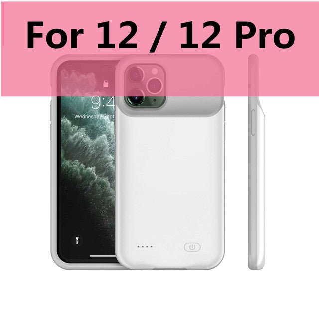 Xilecaly Battery Case for iPhone 13 Pro 12 11 Pro Max Smart Power Bank Charging Charger Cover for iPhone XS Max XR 7 8 Plus SE 2